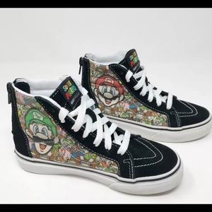 Vans kids Super Mario skate high top sneakers 13